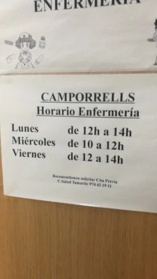 Consultorio Médico de Camporrélls.